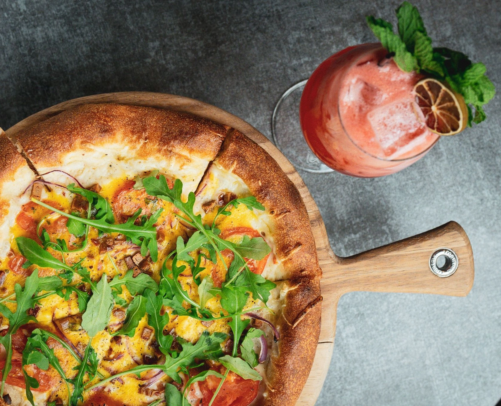 Carbonara pizza at Coletta, a vegan restaurant near NoMad